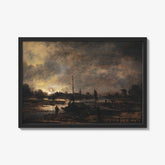 The Moon Rising over a Village by Aert van der Neer - thumbnail_1_bf_67675121b7c995d950164233